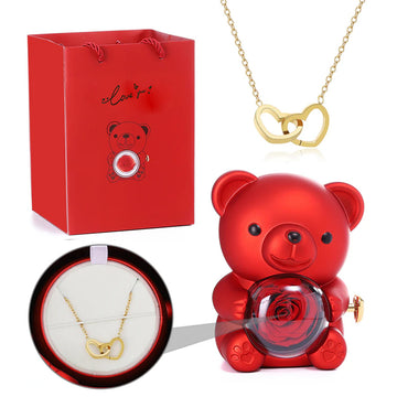 Rose Luxury Rotate Teddy Rose Bear Gift Box