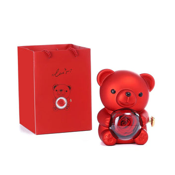 Rose Luxury Rotate Teddy Rose Bear Gift Box